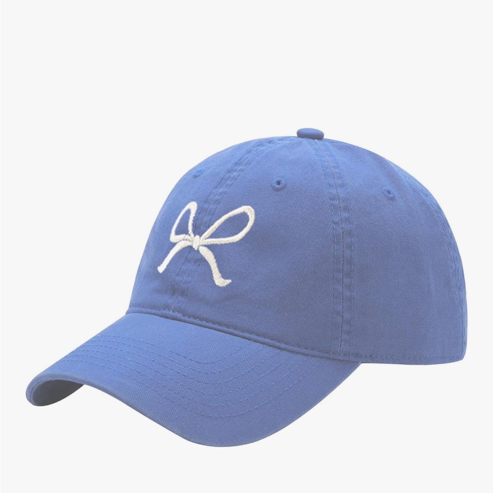 Amazon Blue Cap with White Bow